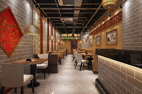 淮北传统中式餐厅餐馆装修设计效果图
